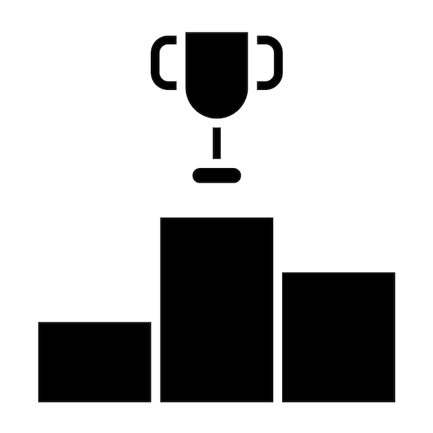 Estilo del icono del podio de diseño vectorial