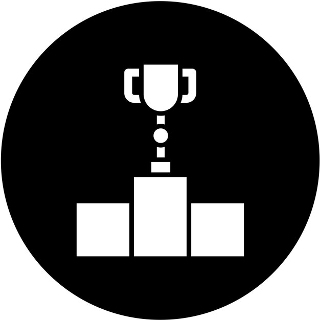 Estilo del icono del podio de diseño vectorial