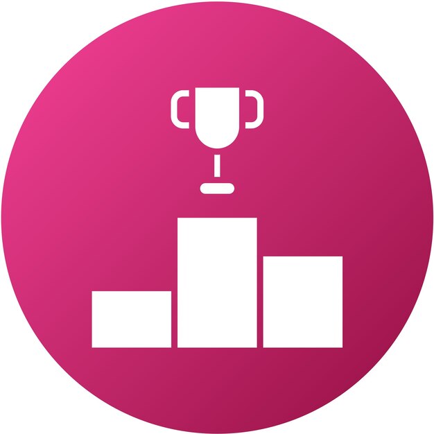Estilo del icono del podio de diseño vectorial