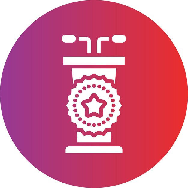 Estilo del icono del podio del ganador