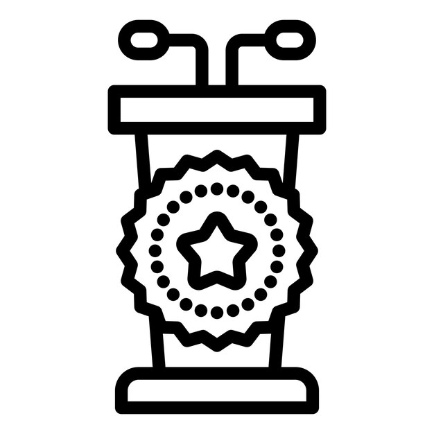Estilo del icono del podio del ganador