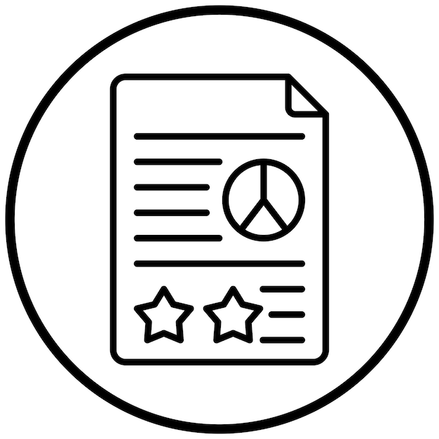 Estilo del icono de la política