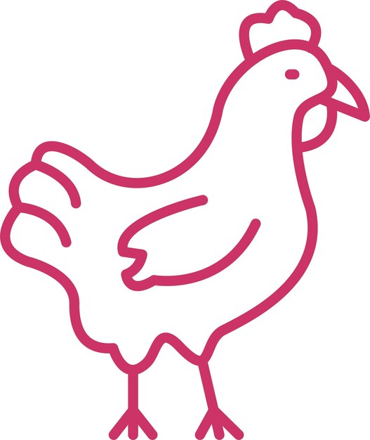 Estilo del icono del pollo