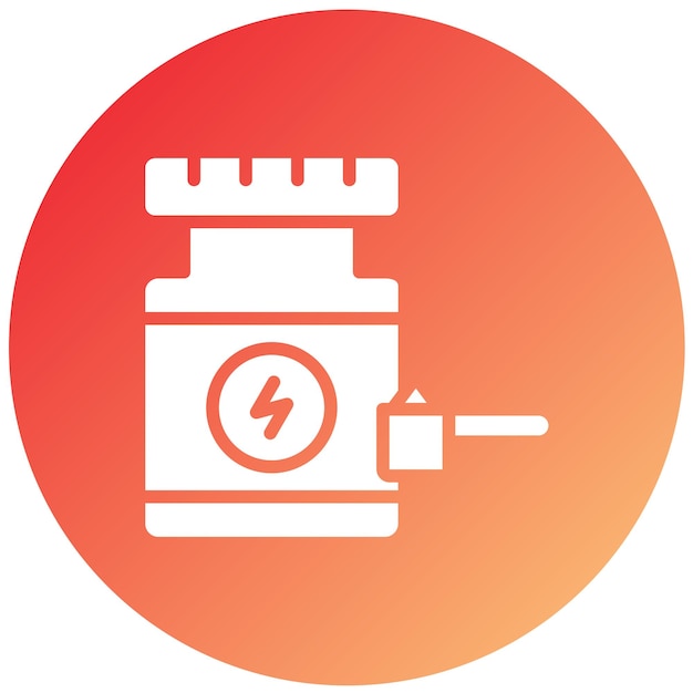 Estilo de icono de polvo de proteína de diseño vectorial