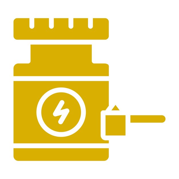 Estilo de icono de polvo de proteína de diseño vectorial
