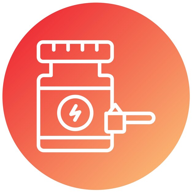 Estilo de icono de polvo de proteína de diseño vectorial