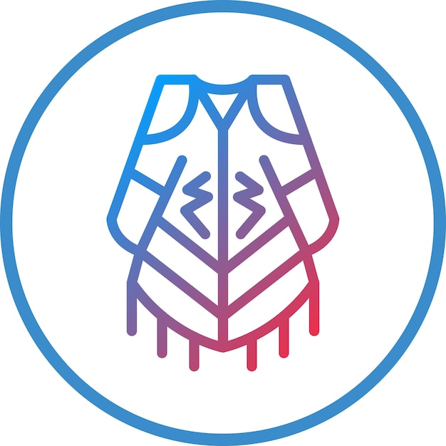 Estilo del icono del Poncho