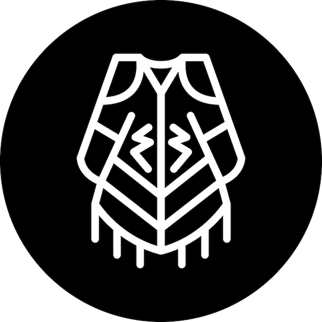 Estilo del icono del Poncho