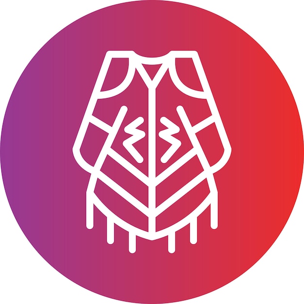Estilo del icono del Poncho