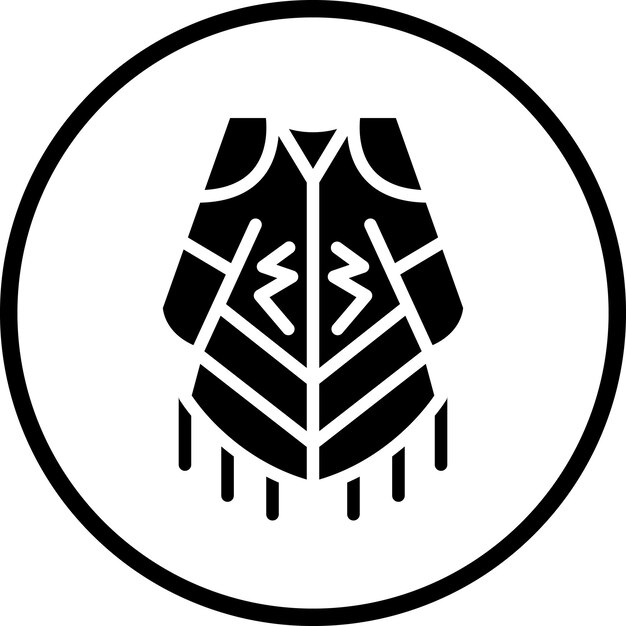 Estilo del icono del Poncho
