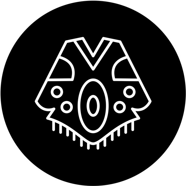 Estilo del icono del Poncho