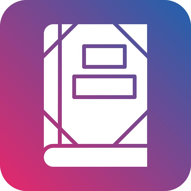 Estilo del icono de la portada de diseño vectorial