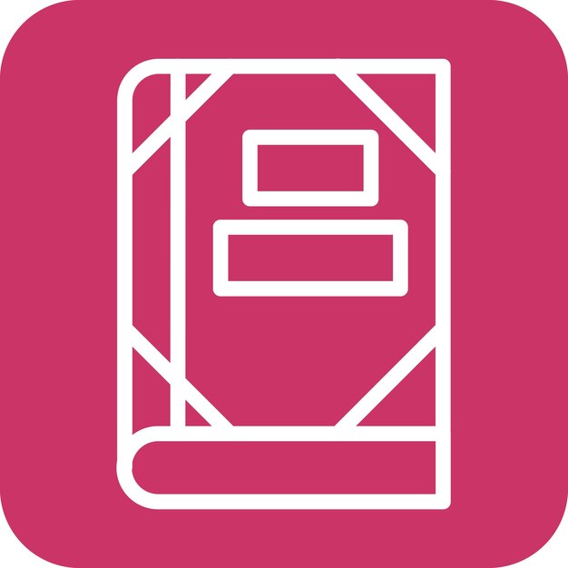 Estilo del icono de la portada de diseño vectorial