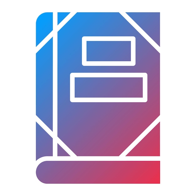 Estilo del icono de la portada de diseño vectorial