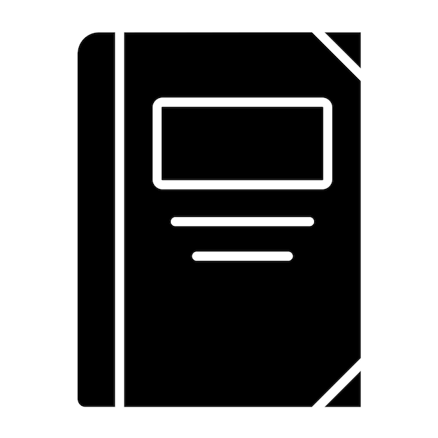 Estilo del icono de la portada de diseño vectorial