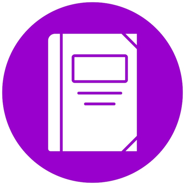 Estilo del icono de la portada de diseño vectorial