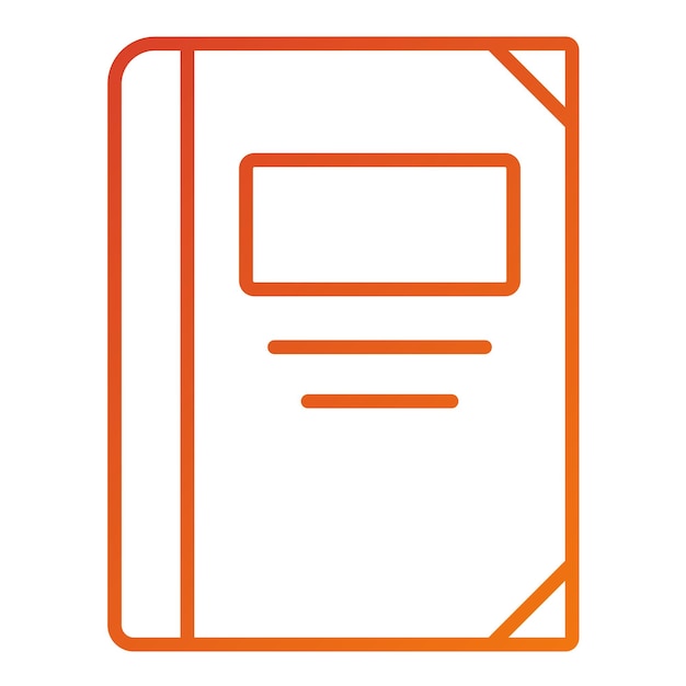 Estilo del icono de la portada de diseño vectorial