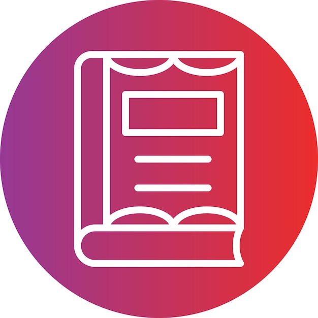 Estilo del icono de la portada del libro