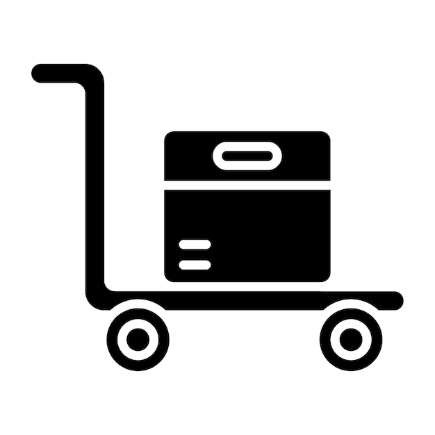 Estilo del icono del portador del diseño vectorial