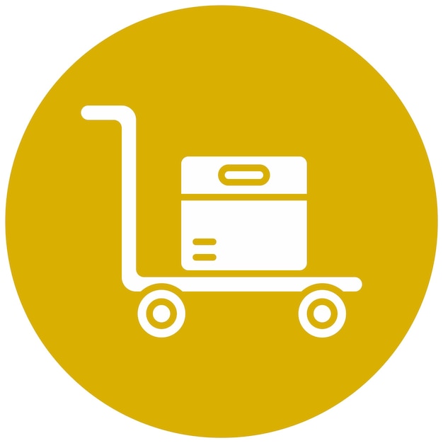 Estilo del icono del portador del diseño vectorial