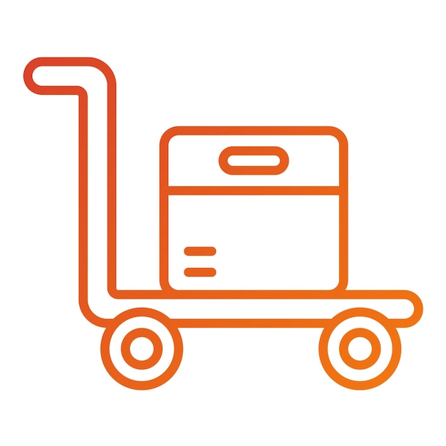 Estilo del icono del portador del diseño vectorial