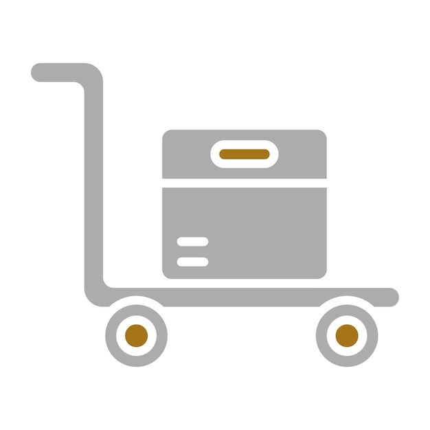 Estilo del icono del portador del diseño vectorial