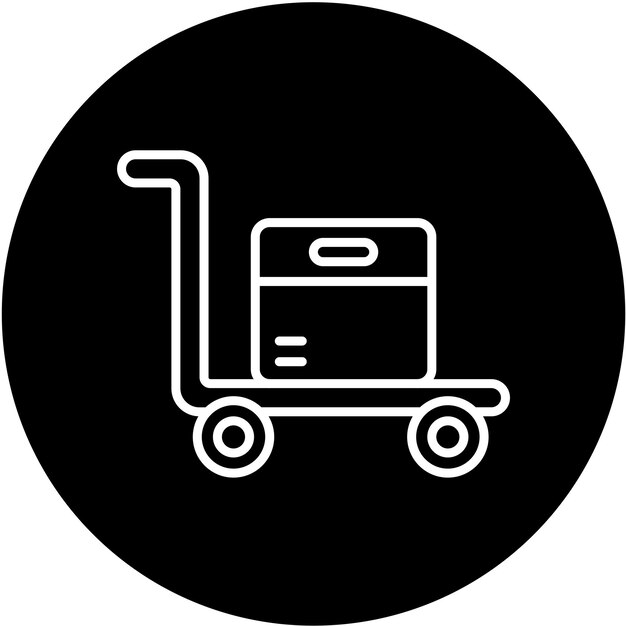 Estilo del icono del portador del diseño vectorial