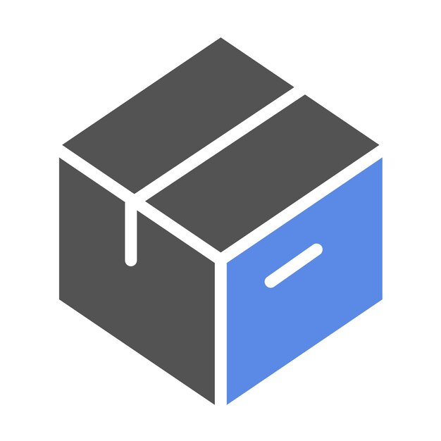 Estilo del icono del portador del paquete de diseño vectorial