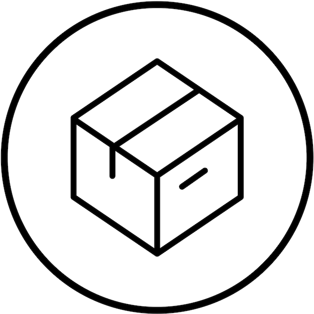 Estilo del icono del portador del paquete de diseño vectorial