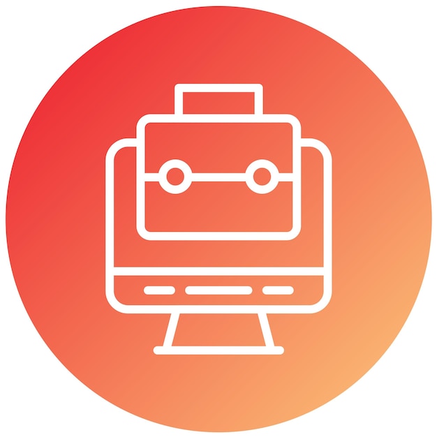 Estilo de icono del portafolio de diseño vectorial