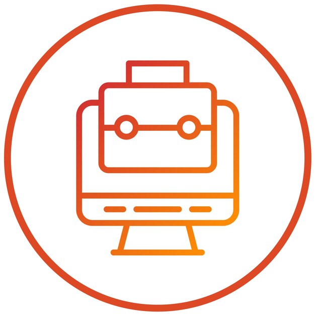 Estilo de icono del portafolio de diseño vectorial