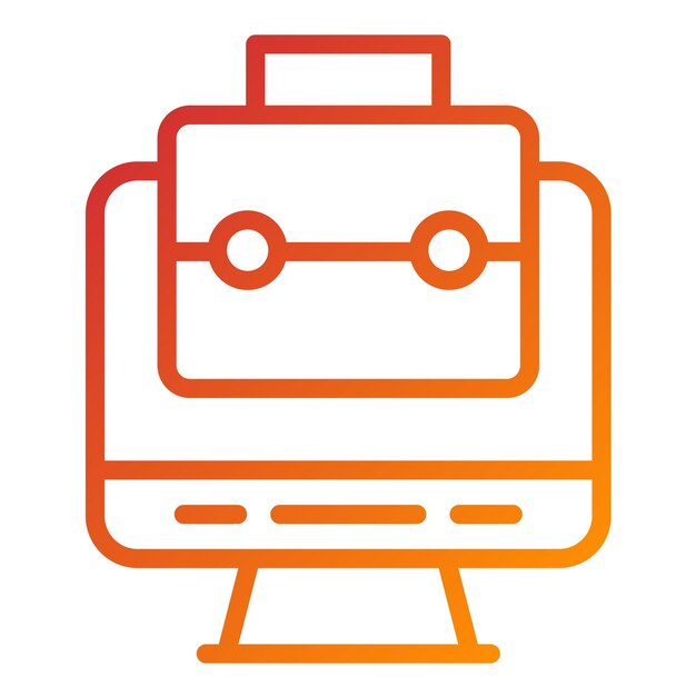 Estilo de icono del portafolio de diseño vectorial