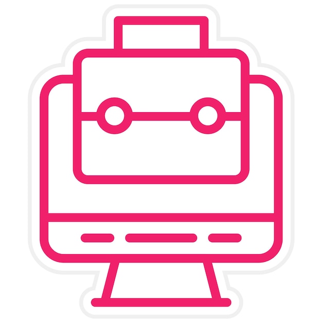 Estilo de icono del portafolio de diseño vectorial