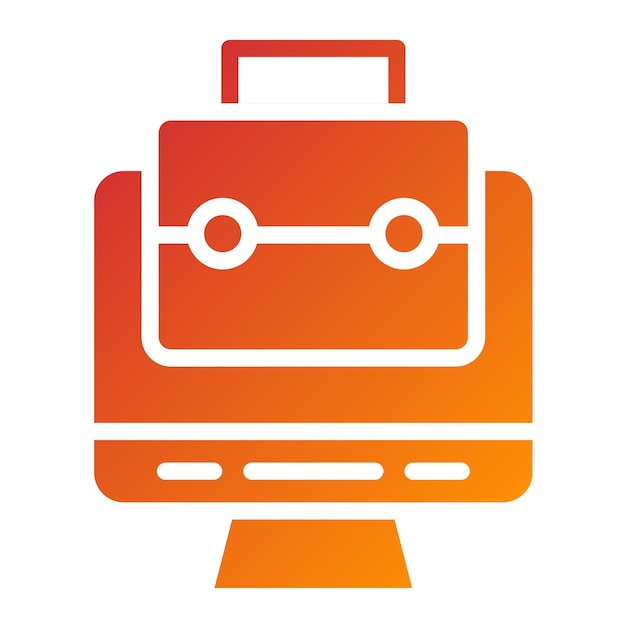 Estilo de icono del portafolio de diseño vectorial