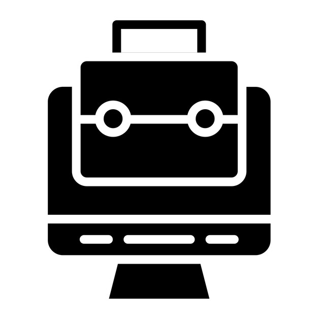 Estilo de icono del portafolio de diseño vectorial