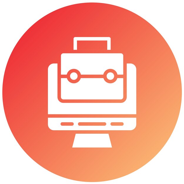 Estilo de icono del portafolio de diseño vectorial