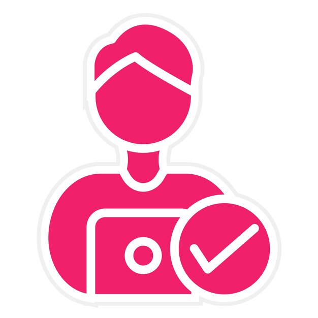 Estilo de icono del portal de autoservicio de diseño vectorial