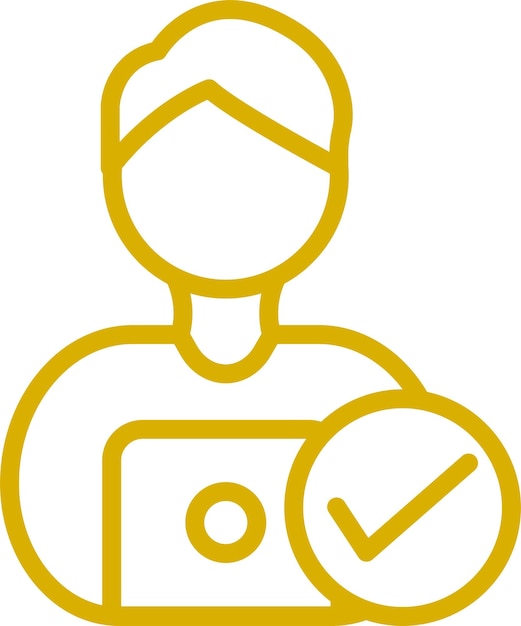 Estilo de icono del portal de autoservicio de diseño vectorial