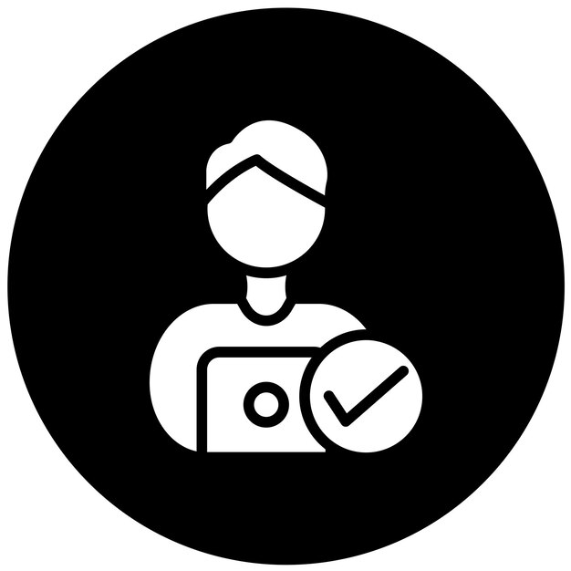 Estilo de icono del portal de autoservicio de diseño vectorial