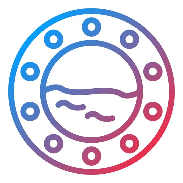 Estilo del icono del portillo de diseño vectorial