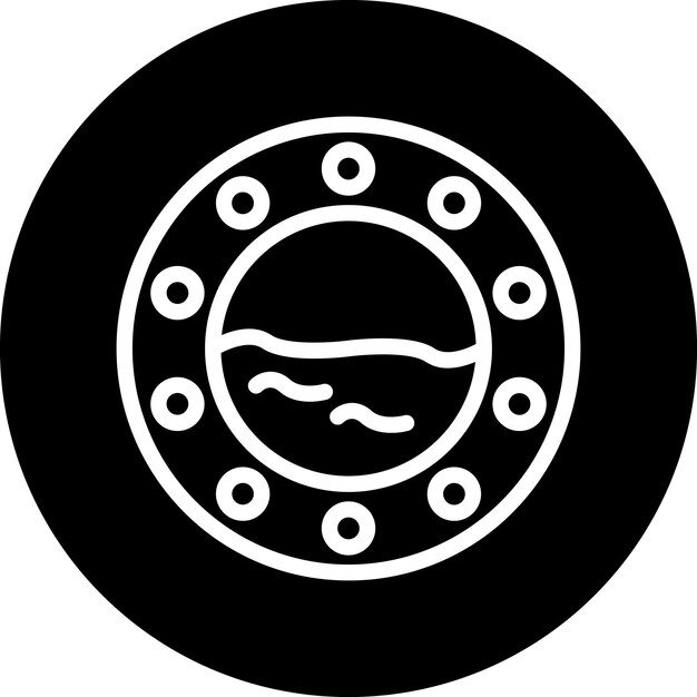 Estilo del icono del portillo de diseño vectorial