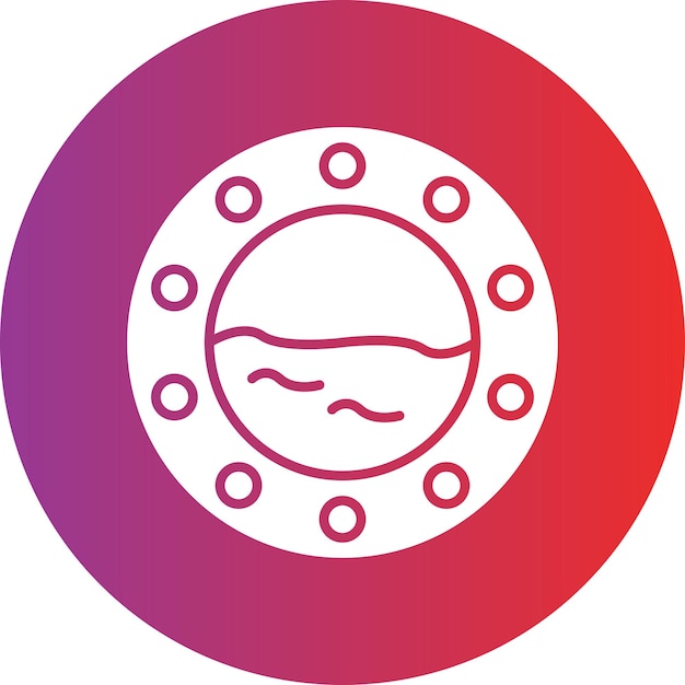Estilo del icono del portillo de diseño vectorial