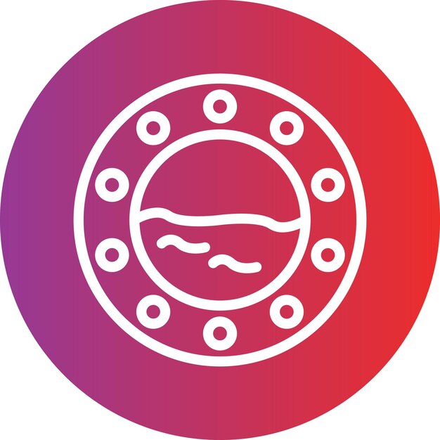 Estilo del icono del portillo de diseño vectorial