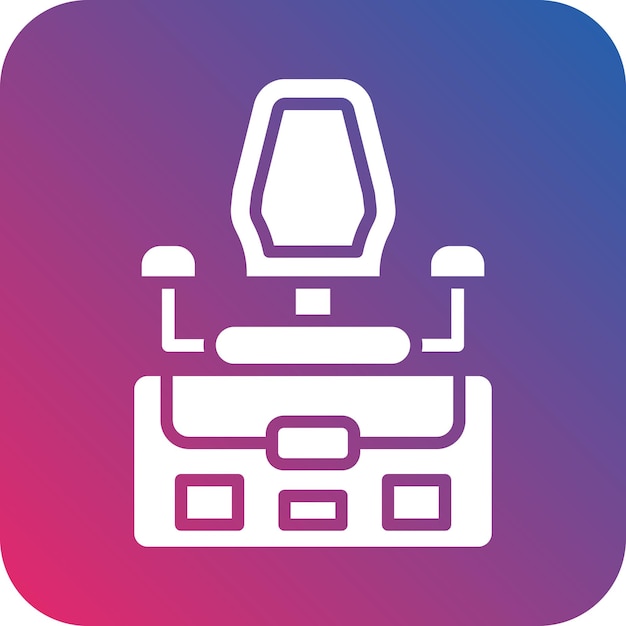 Estilo del icono de la posición del trabajo de diseño vectorial