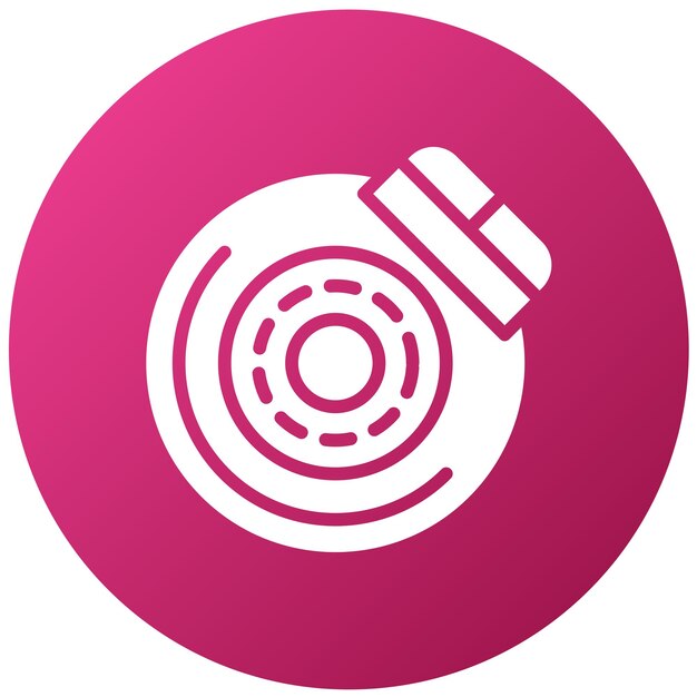 Estilo del icono del potenciador de frenos de diseño vectorial