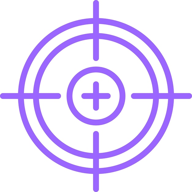 Estilo de icono de precisión de diseño vectorial