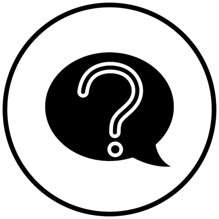 Vector estilo del icono de la pregunta de diseño vectorial