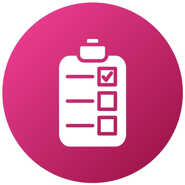 Estilo del icono de preparación de la prueba de diseño vectorial