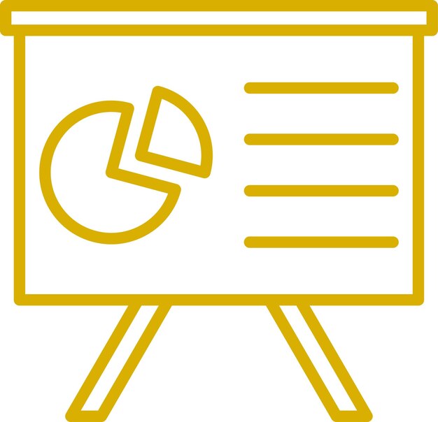 Estilo del icono de presentación del diseño vectorial