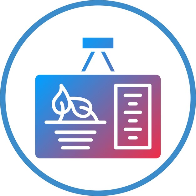 Estilo del icono de la presentación ecológica de diseño vectorial